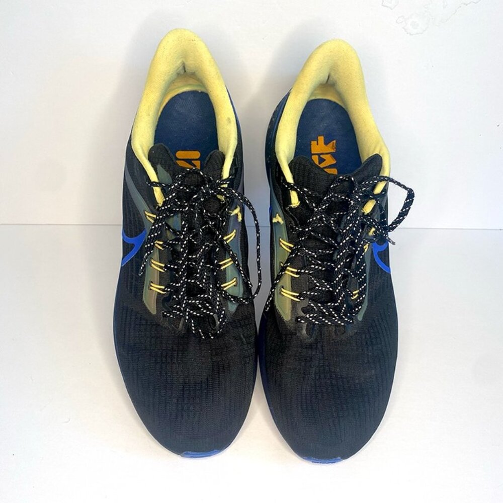 Nike Air Zoom Pegasus 39 Black/Blue/Yellow Men Running Sneaker: Size 11